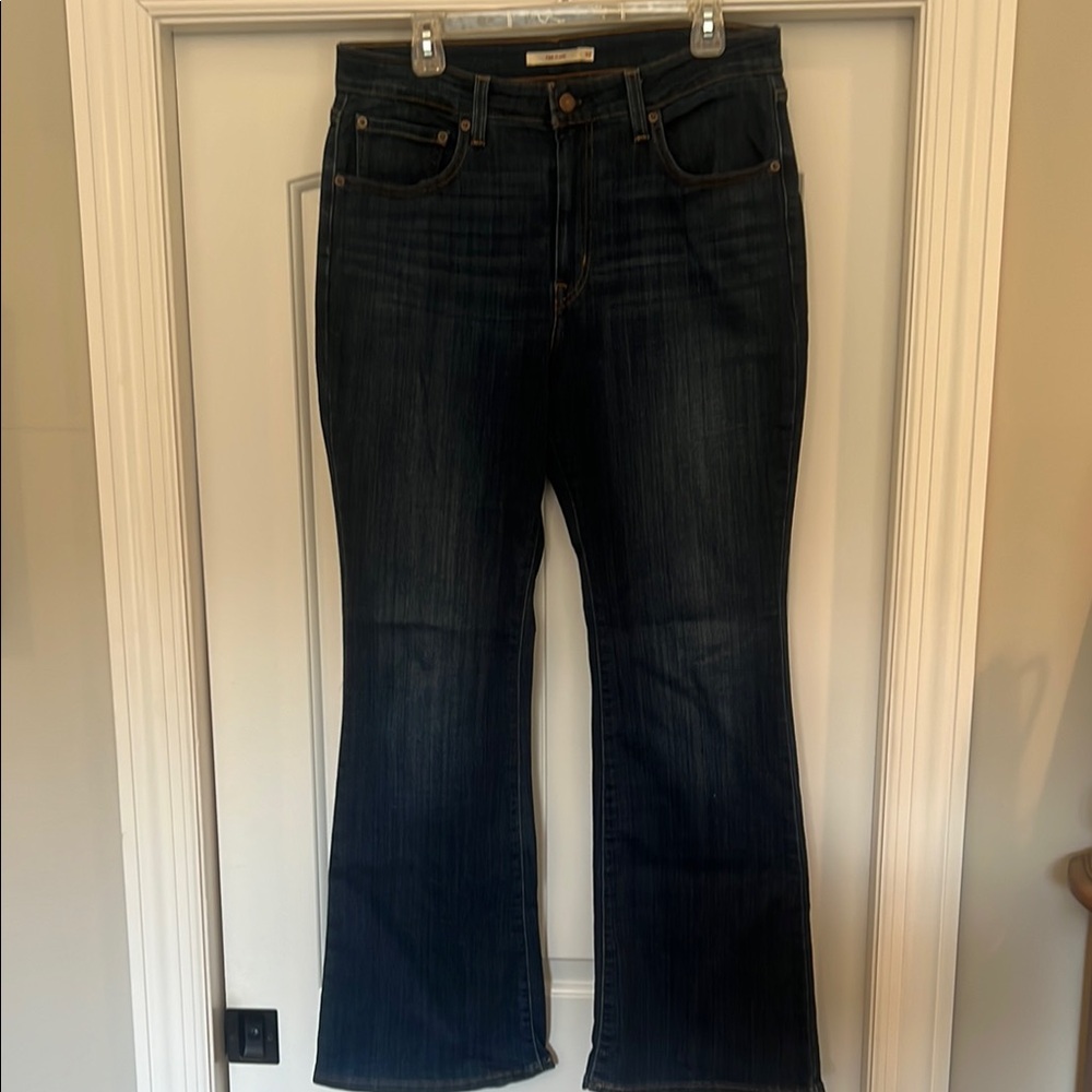 Levi’s High-Waisted Blue Flare Wide Leg Jeans